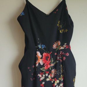 Allison Joy M Floral Sleeveless POCKETS Romper